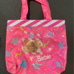 Vtg Barbie 1991 Pink Mattel Bag